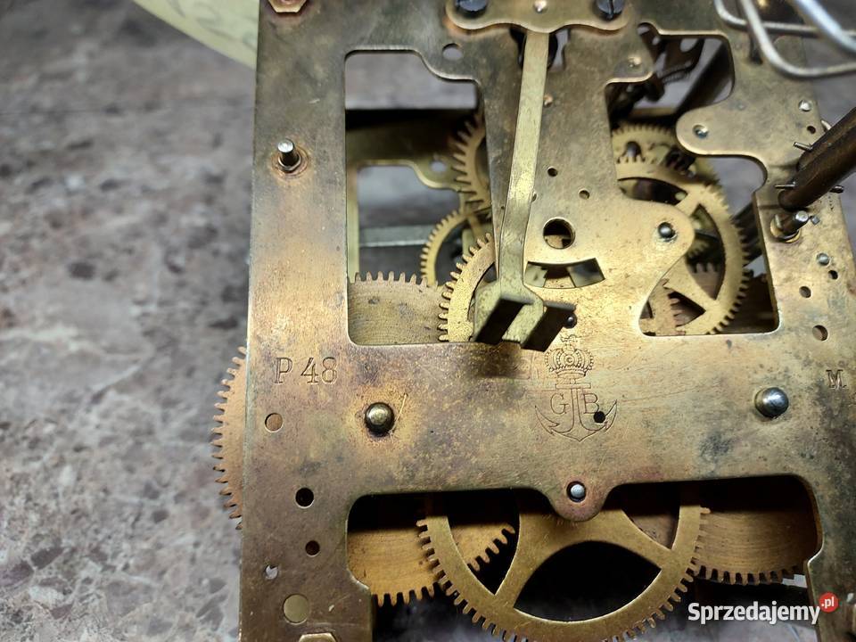 M159 Mechanizm starego zegara ściennego Gustav pomorskie Tczew