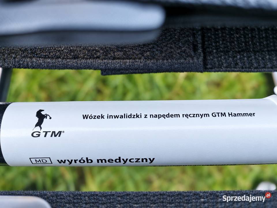 OKAZJA mocny wózek inwalidzki GTM Hammer grafit Poznań