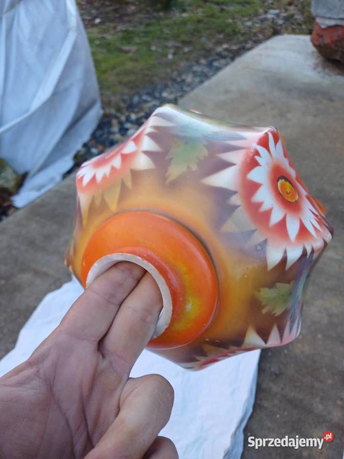 Stary klosz z 3040 lat 20 wieku recznie malowany