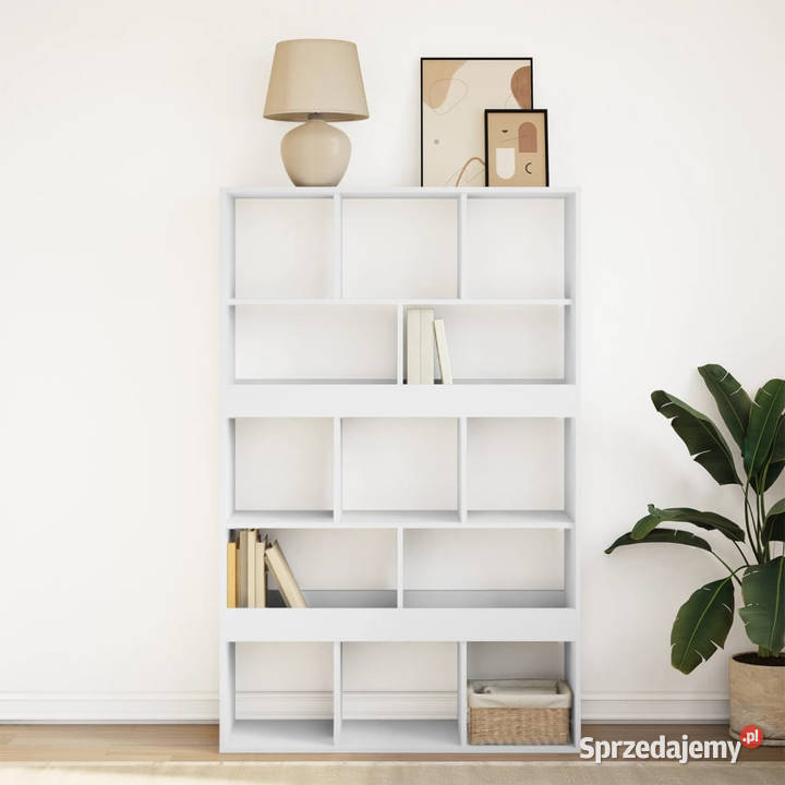 Regał biały 100x33x1565 materiał drewnopochodny mazowieckie Warszawa