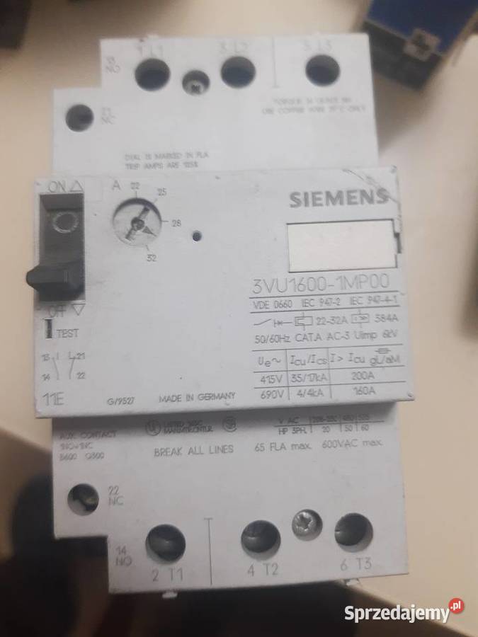 Wyłącznik silnikowy 3VU1600 1MPOO sprzedam