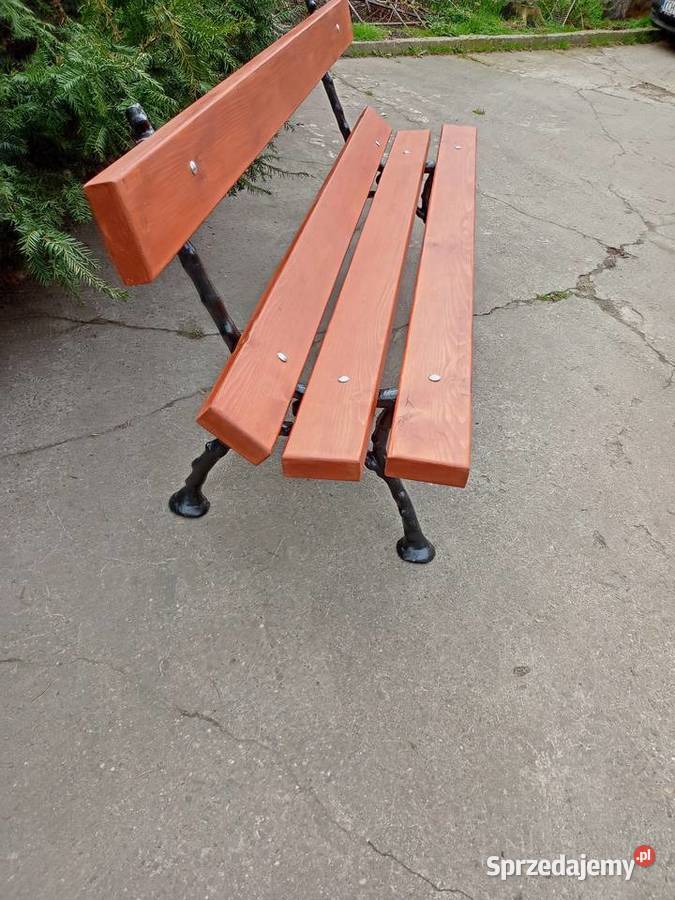Ławka ogrodowa na żeliwnych odlewach Chrzanów sprzedam