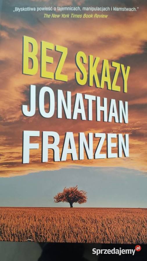 Książka pt Bez skazy Jonathan Franzen Leszno