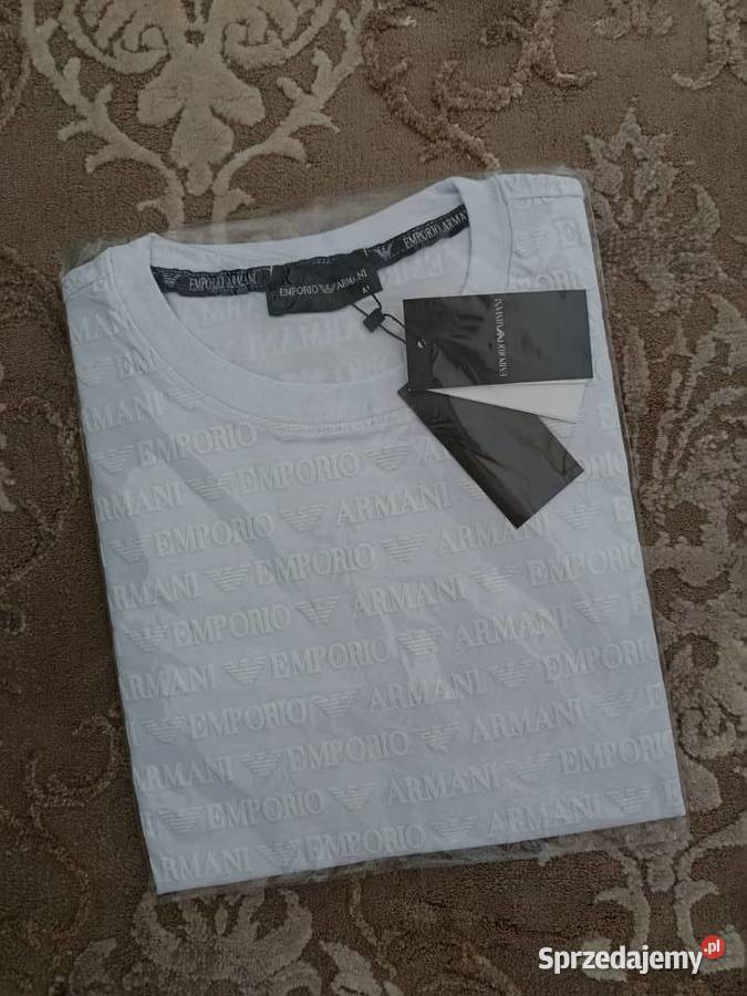 Tshirt męski Emporio Armani sygnatura regular Białystok