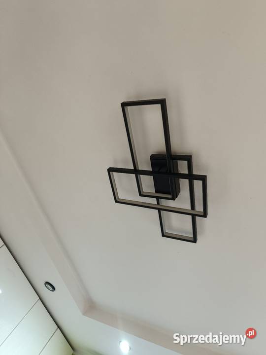 Żyrandol ledowy czarny Lampy wiszące Ostrowiec Świętokrzyski sprzedam