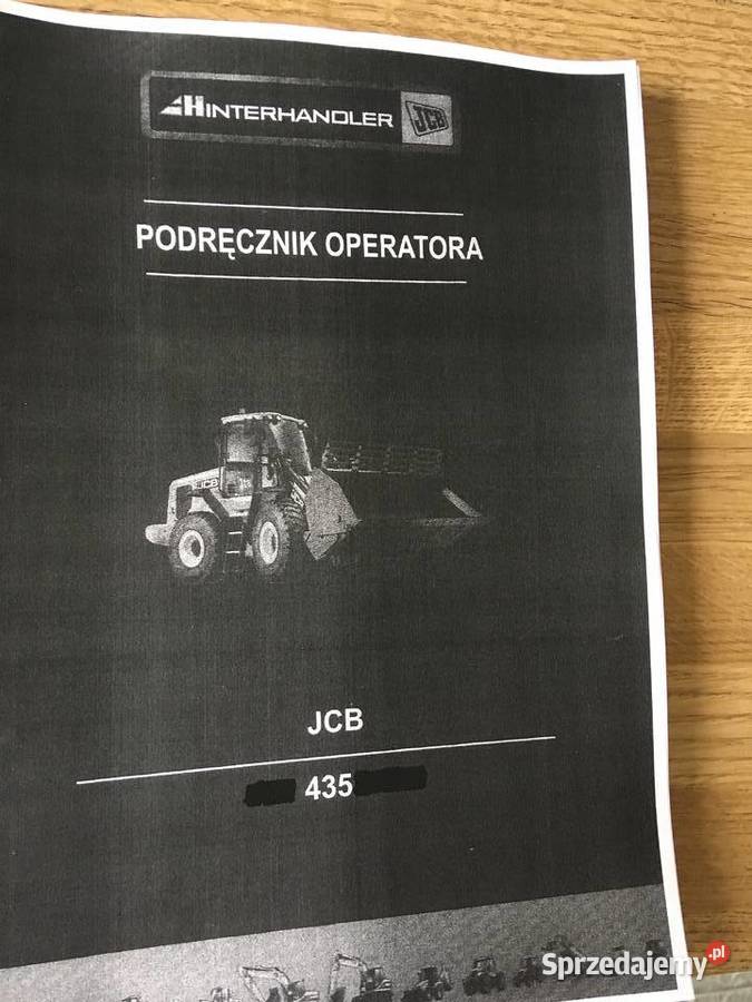 dtr instrukcja obsługi ładowarka jcb 435 S i Szczecin