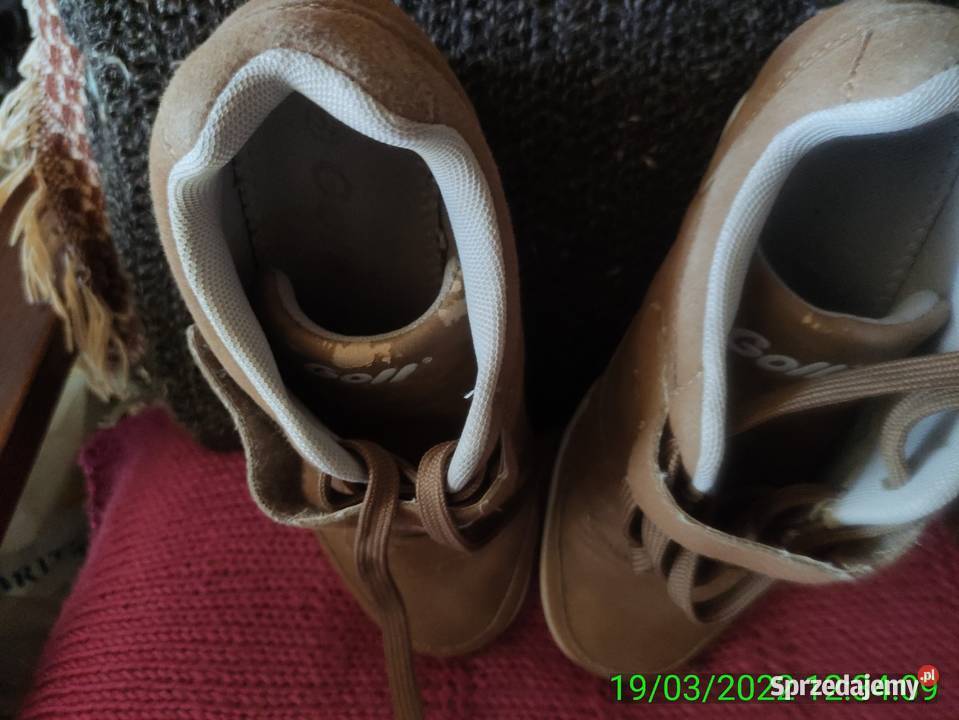 Zamszowe sneakersy na koturnie Łódź sprzedam