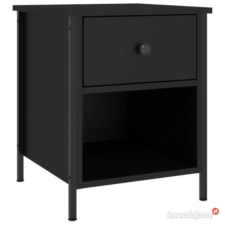 Szafki nocne 2 czarne 40x42x50 materiał Warszawa sprzedam