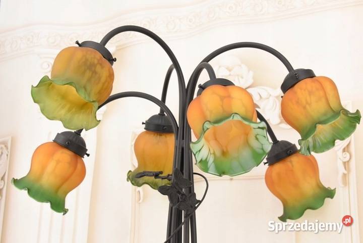 Lampa Stołowa Witrażowa Styl Tiffany witraż Elektronika Kraków sprzedam