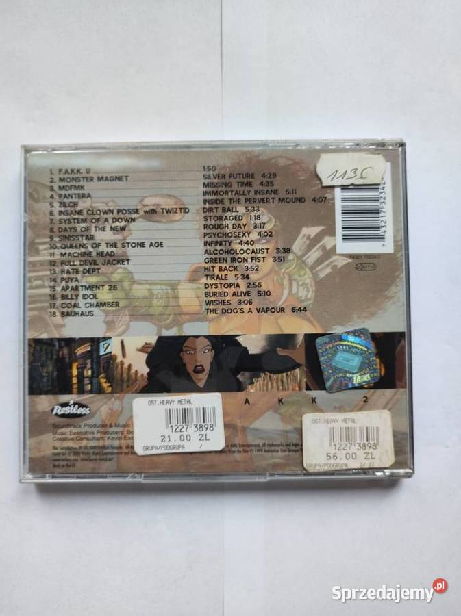 heavy metal fakk 2 2000 unikat płyta cd Muzyka