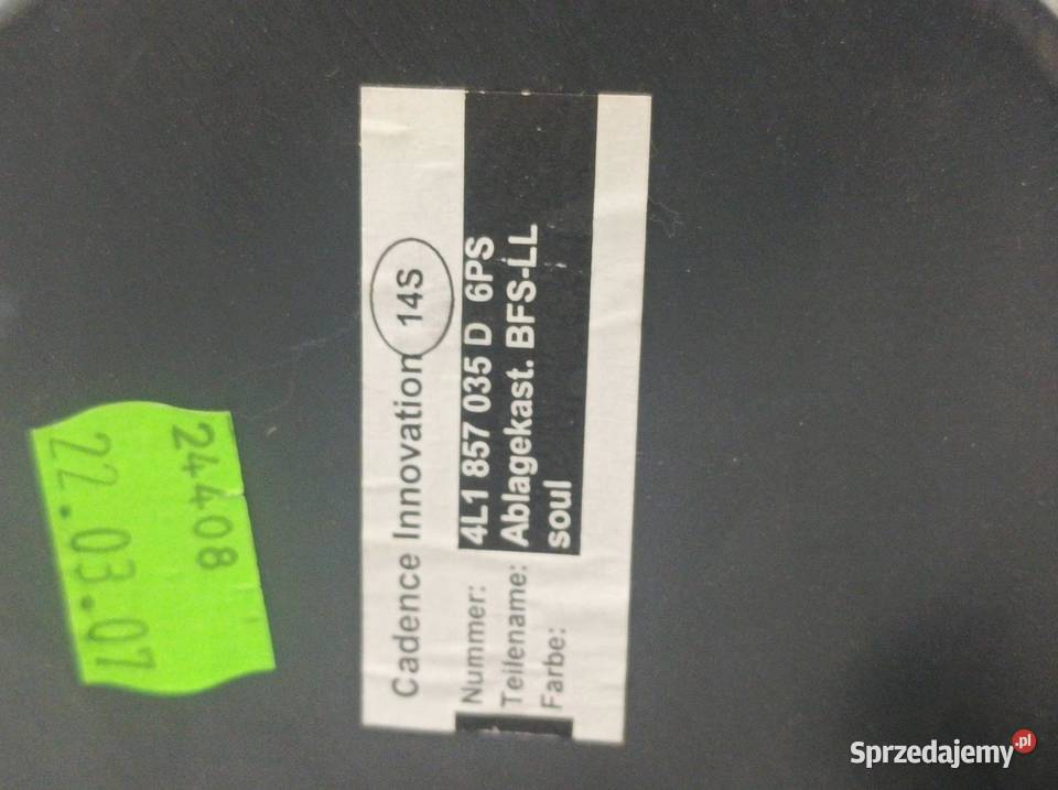 SCHOWEK PRAWY PASAŻERA 4L 4L1857035D Audi Q7 I