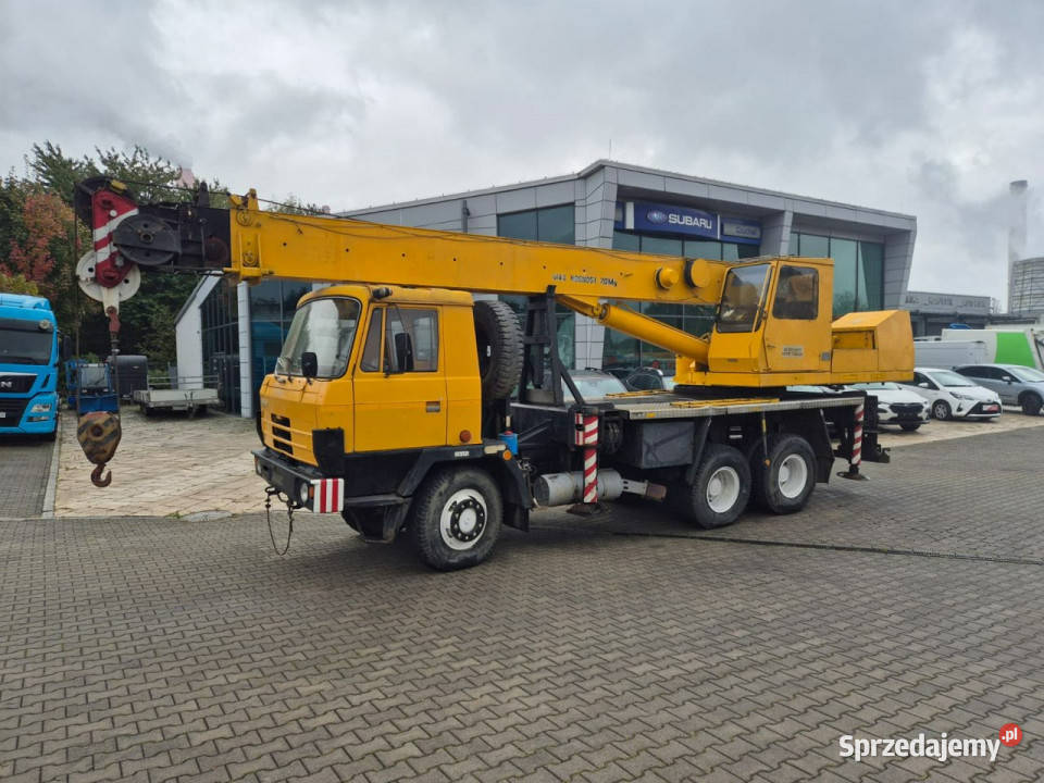 Tatra T815 6X6 Tatra T815 6X6 DZWIG 20 TON 1 WŁ Rok produkcji 1990 Samochody ciężarowe Motoryzacja Łaziska Górne