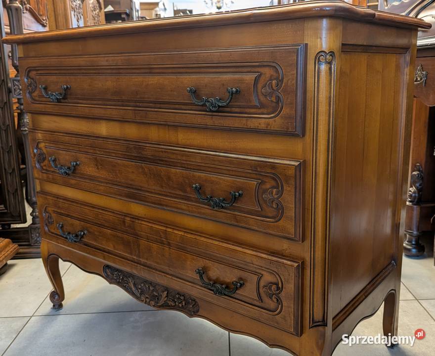 ładna komoda ludwikowska orzechsklep Dąbrowa Meble Dąbrowa Górnicza