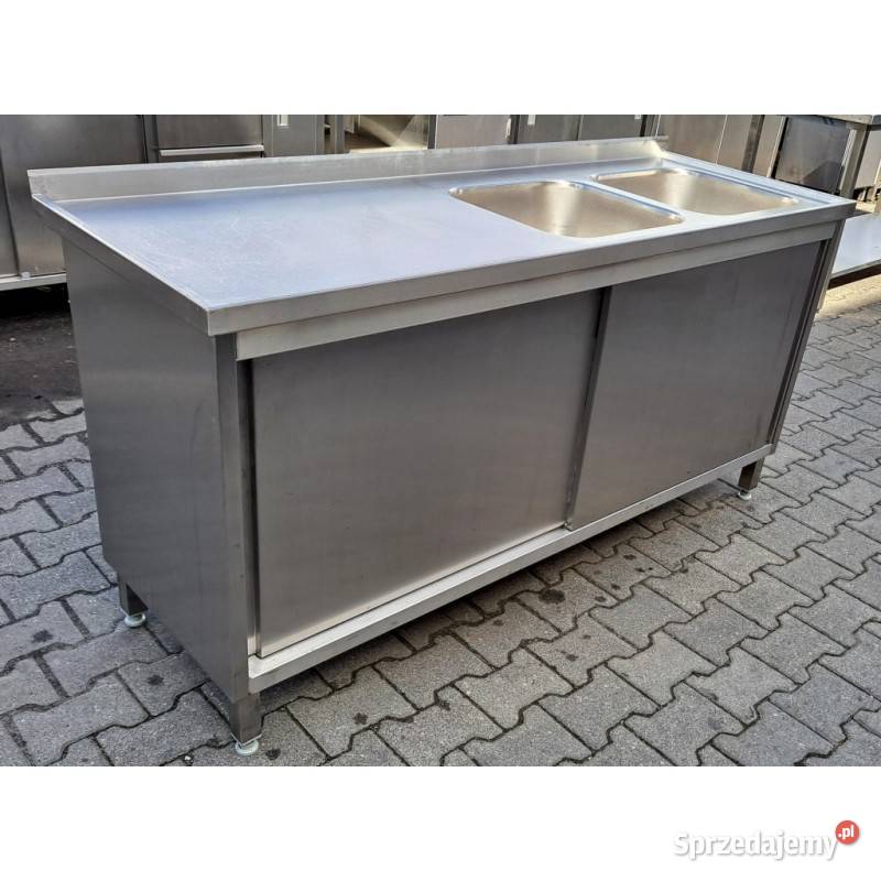 Zlew 2 Komorowy z Szafką Drzwi Suwane 1706085