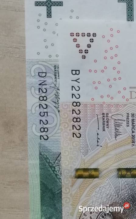 Banknot z bliźniakiem2x100zl z 1994r RADARBY Bytom