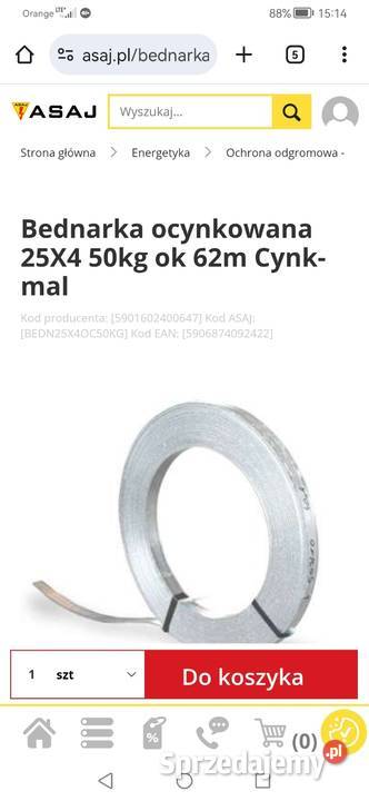 Bednarka ocynkowana Warszawa