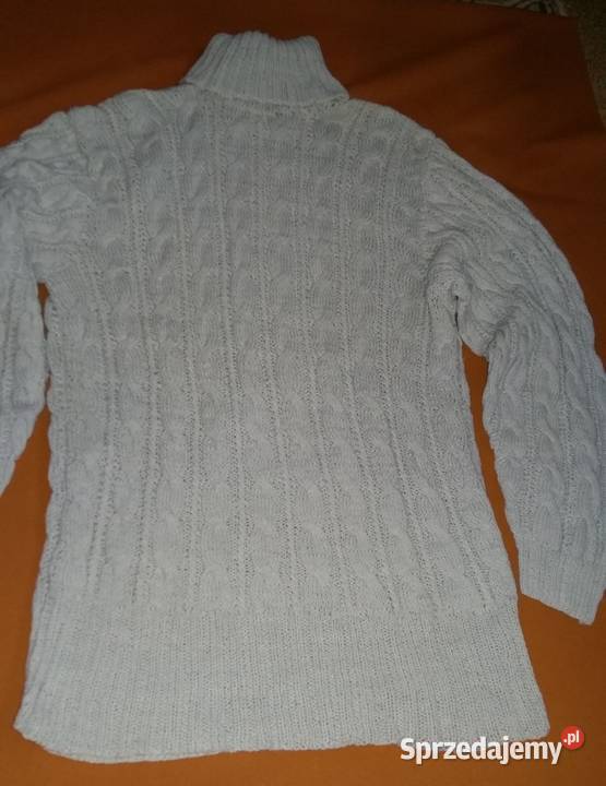 Sweter wełniany ręcznie robiony na drutachWzór Odzież damska Łódź sprzedam