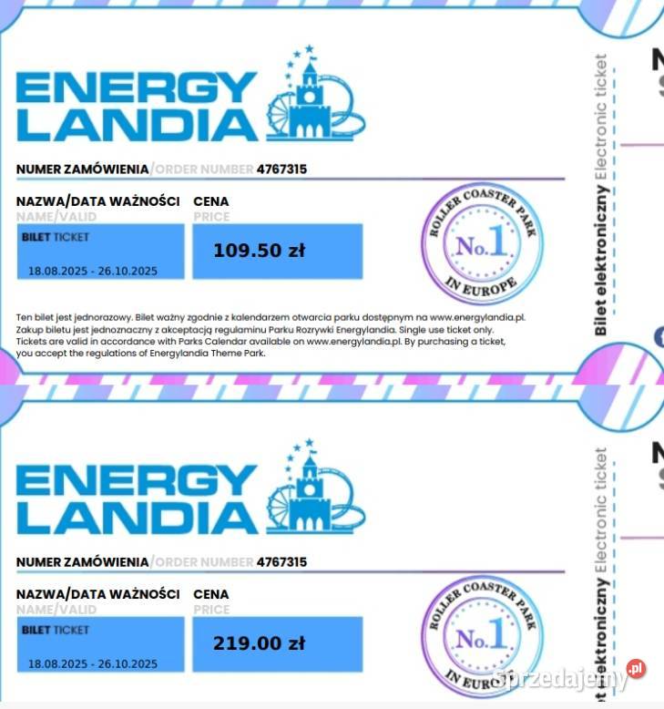Energylandia 99 bilet normalny WINTER KINGDOM do wielkopolskie Wolsztyn
