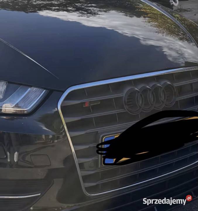 Emblemat audi rs sline w grill black edition Emblematy