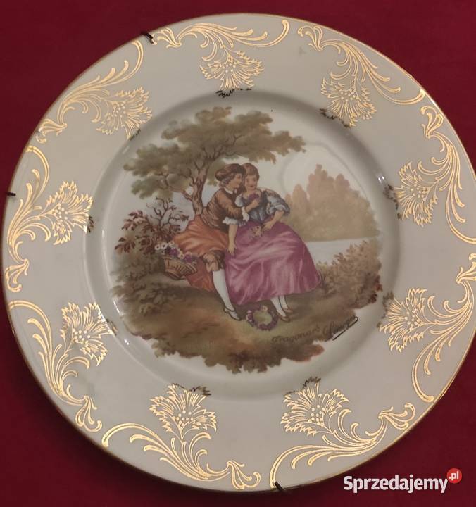 PORCELAINE DE LIMOGES FRANCE Romantyczne scenki Pabianice