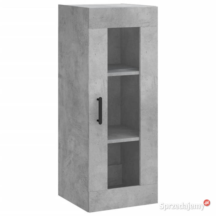 Wysoka szafka szarość betonu 345x34x180 mazowieckie Warszawa