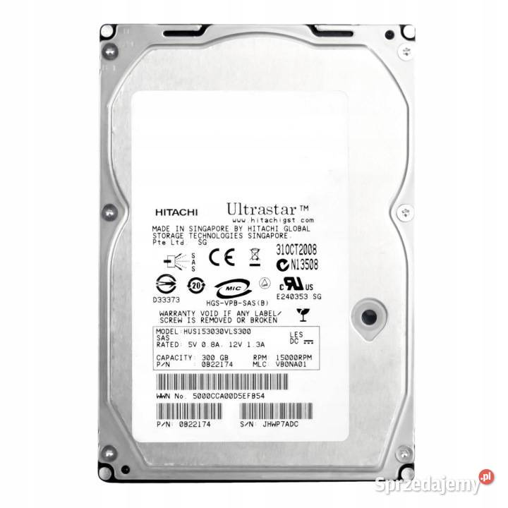HITACHI UltraStar 15K300 300GB 15K 16MB SAS1 35 Warszawa