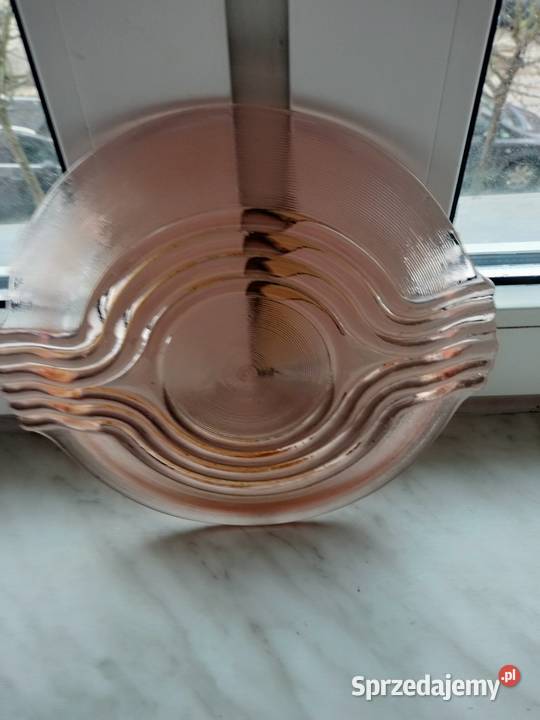 Talerz patera rondo różowyrozalina prl zachodniopomorskie Choszczno