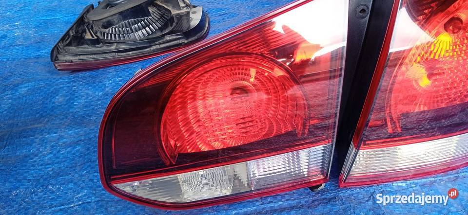 Lampy tylne wiśniowe dymione orginał golf 6 Oświetlenie