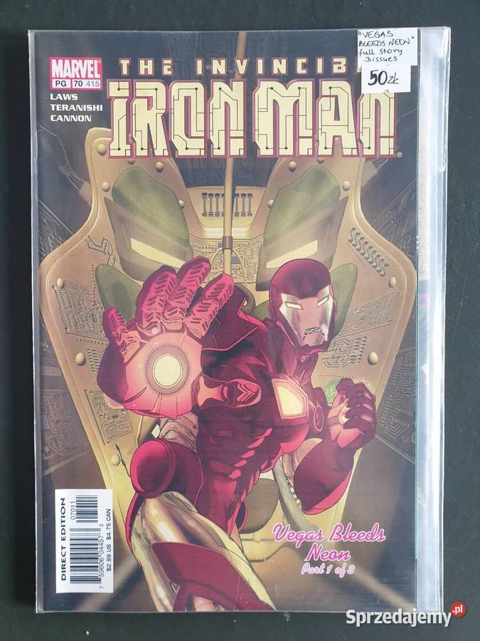 The Invincible IronMan Vegas Bleeds Neon Marvel Gdynia