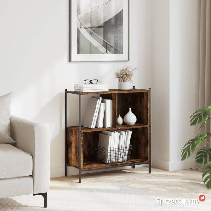 Regał przydymiony dąb 72x28x775 materiał Warszawa
