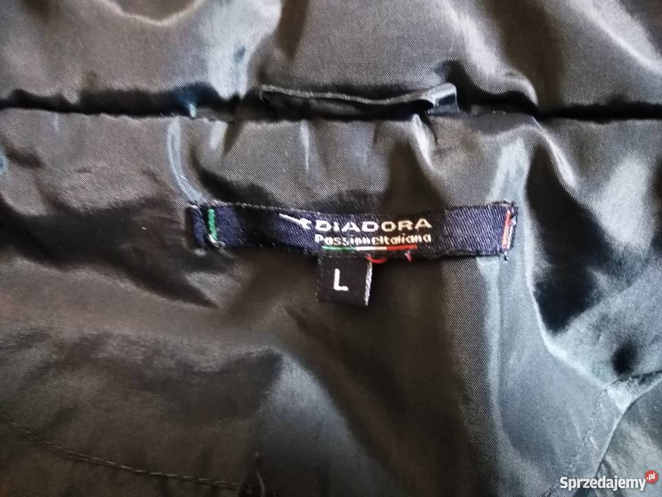 Granatowobiała kurtka amerykańskiej sportowej Warszawa