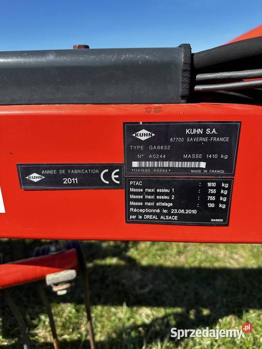 Zgrabiarka Kuhn GA 6632 Łopacianka