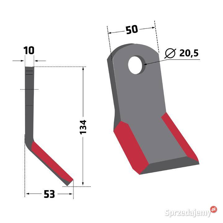 Zestaw noży TEH101Z3 zamiast bijaka RM420 do Chmielniki