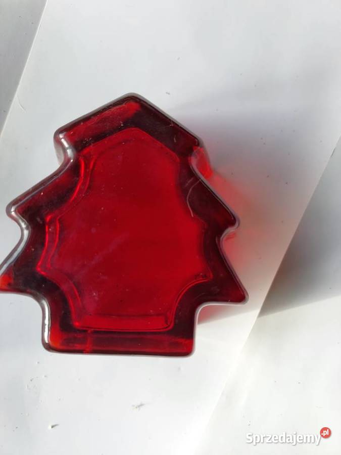 Choinka szkło czerwone vitange Wrocław