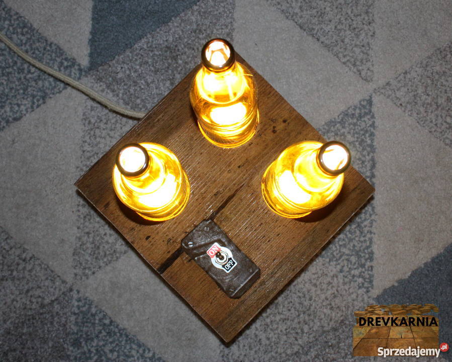 Lampa z butelek klimat barowy niepowtarzalna Olsztyn