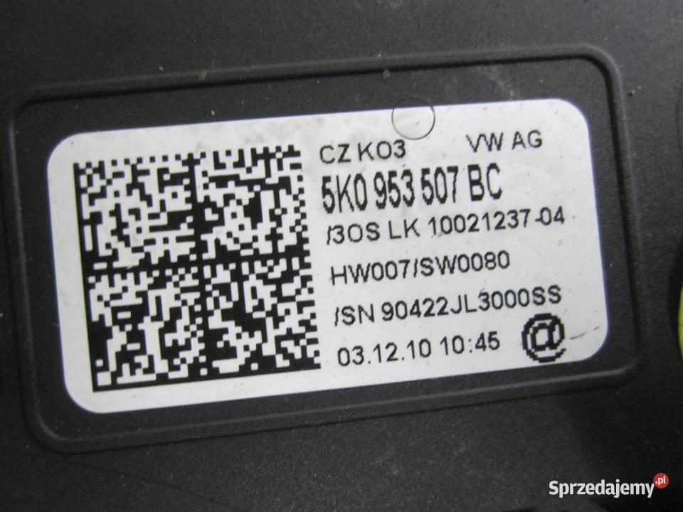 VW GOLF VI 11r przełącznik zespolony 5K0953513M