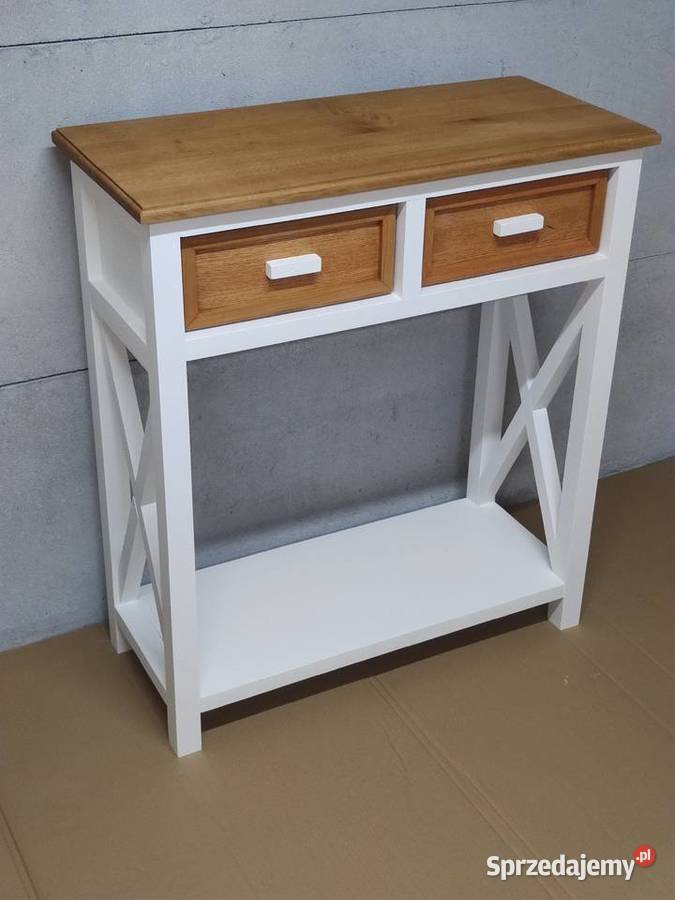 Konsola drewniana dębowa