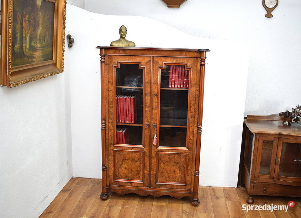 Urocza stara biblioteczka regał biblioteka Świdnica sprzedam