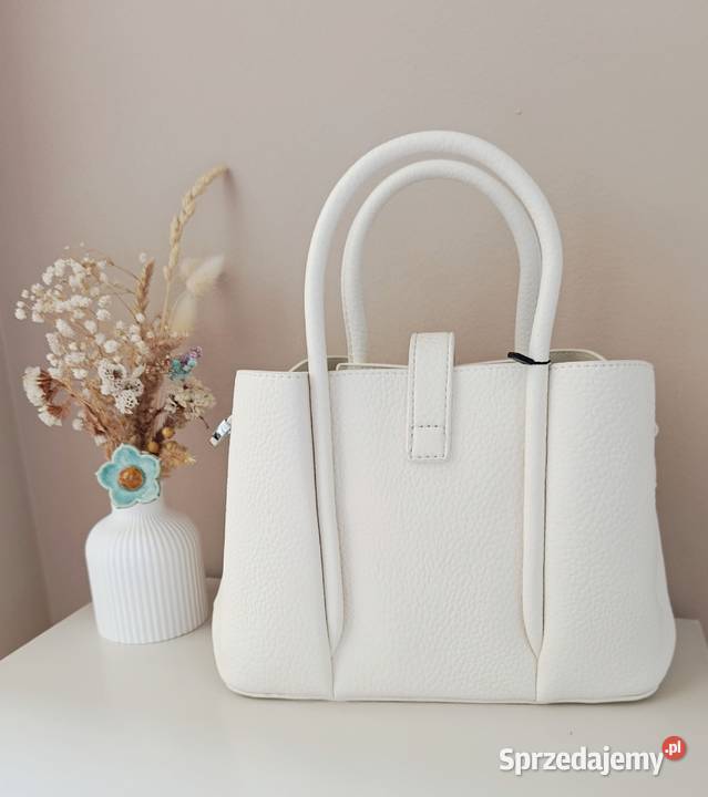 Torebka do ręki ecru z portfelem prezent na Żabiczyn