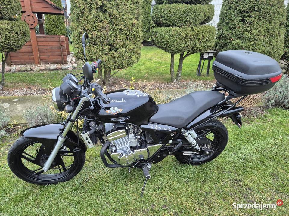 Junak M25 Raptor 250cc chlodzony cieczą kufer Ciechanowiec