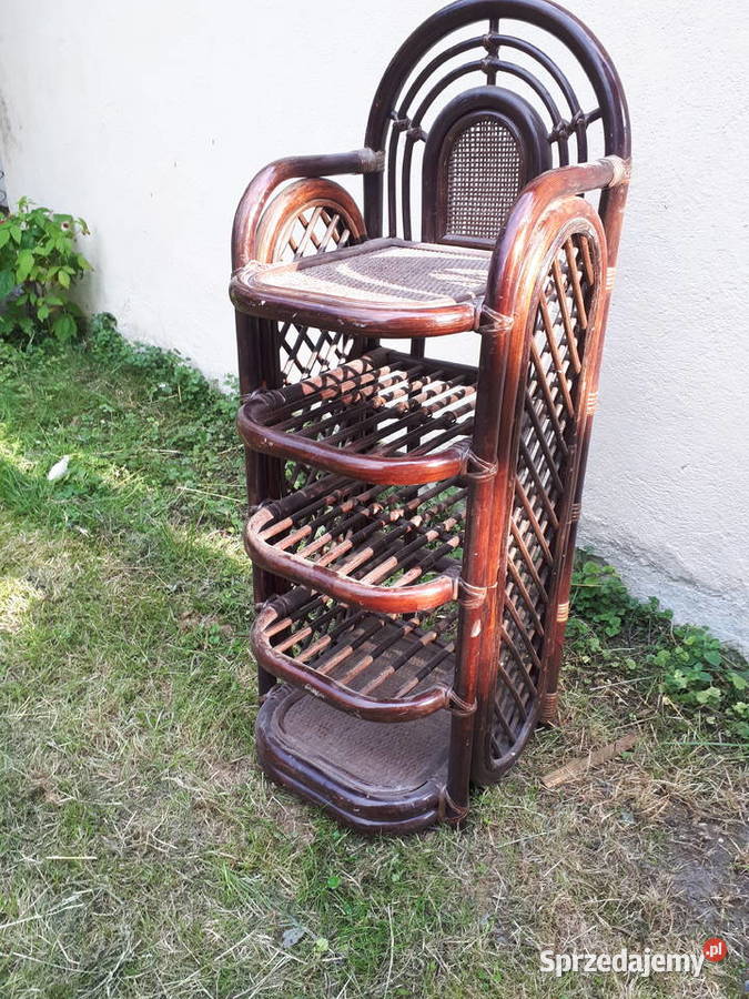 Regał szafka etażerka rattan bambus Toruń