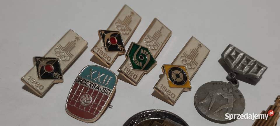 odznaki 7 Olimpiada Moskwa 1980 Rosja ZSRR 9 Warszawa