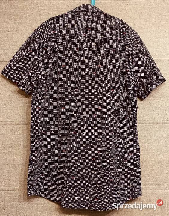 Granatowa męska koszula z krótkim rękawem HOUSE Żyrardów