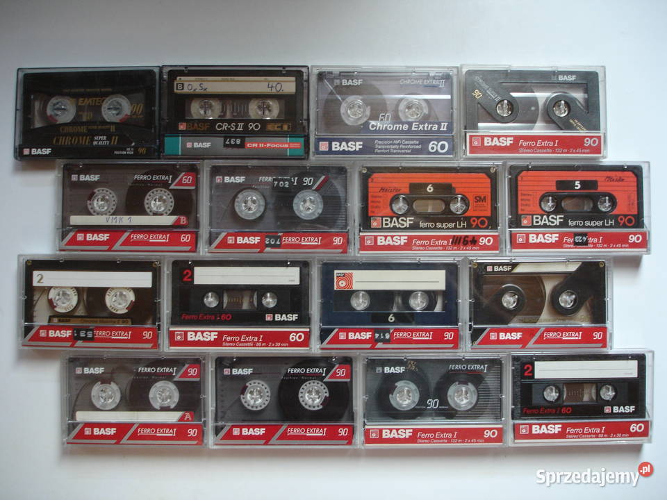 KASETY magnetofonowe BASF używane lubuskie Zielona Góra