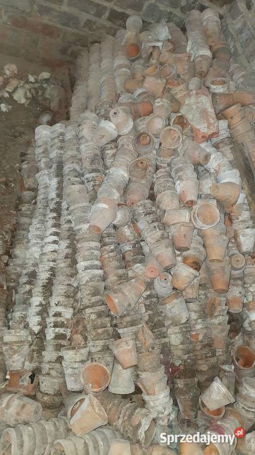 Doniczki gliniane 8x8 stare nieregenerowane sprzedam