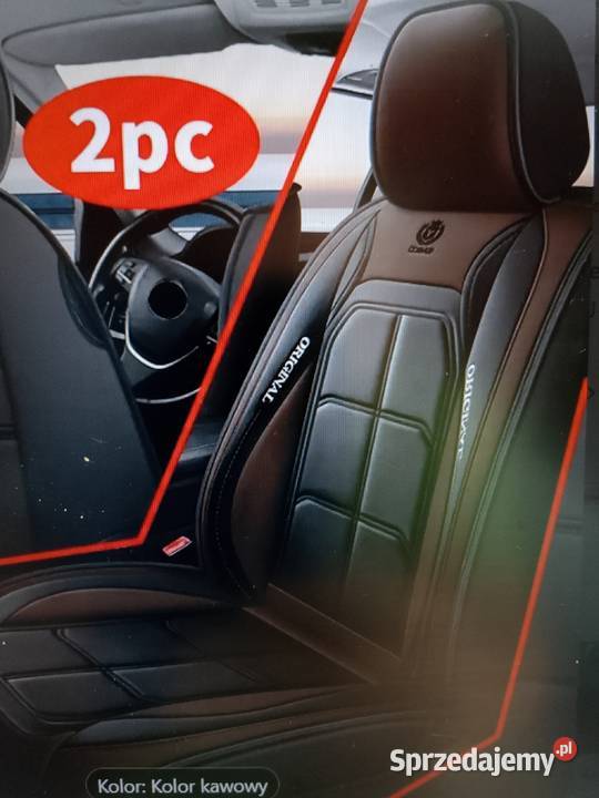 Piękne nowe pokrowce Premium skóra PUkomplet Zgierz