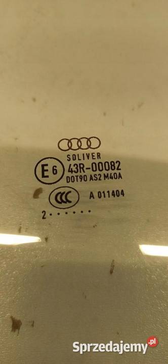 AUDI A5 8T SZYBA PRAWY TYŁ 2012 SPORTBACK