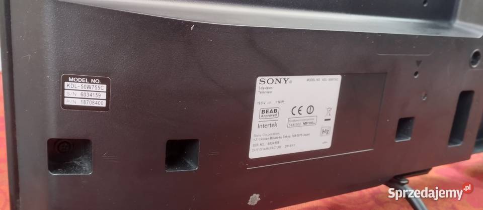 Sony KDL50W755C w całosci na częsci Sony Nakło nad Notecią sprzedam