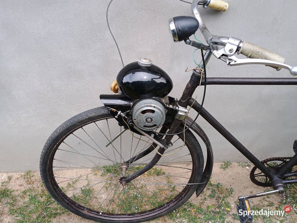 Rower z silnikiem Berini M13 zabytkowy Kurzętnik