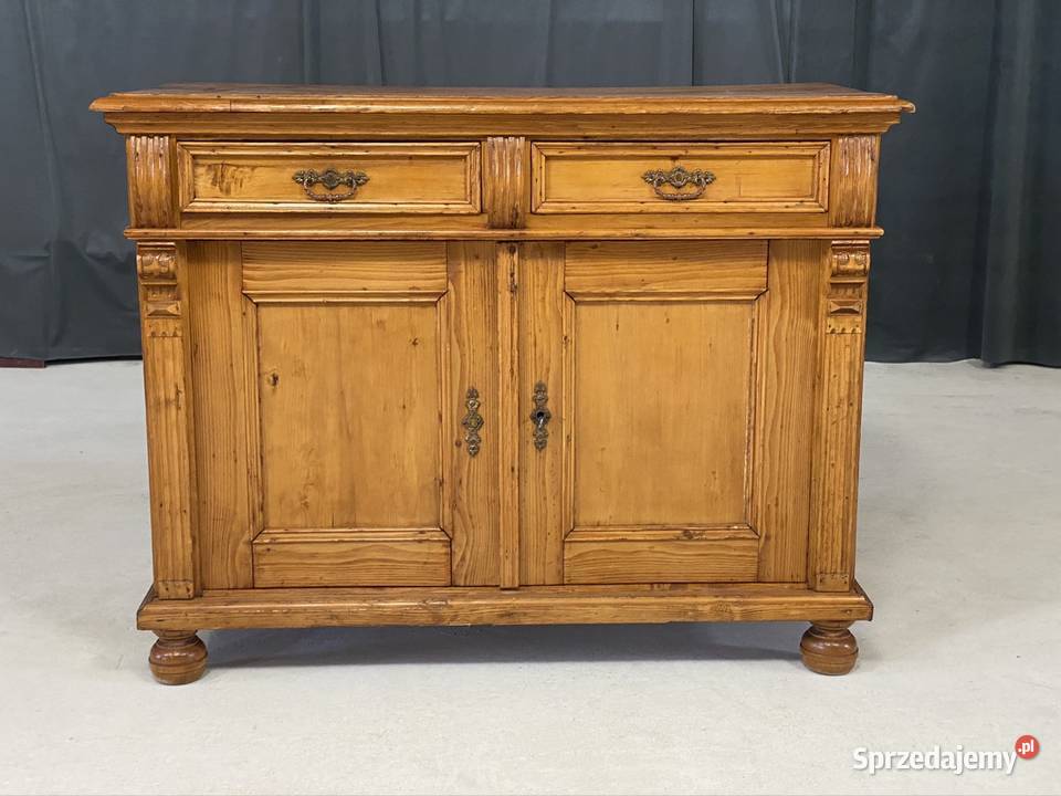 Komoda sosnowa vintage rustykalna lite drewno Budno